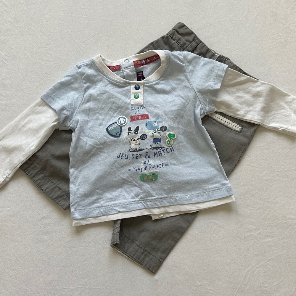 6 Month Tennis Match Shirt & Pants